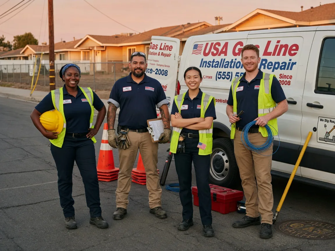 Gas Line Installation company in Sublime, TX
